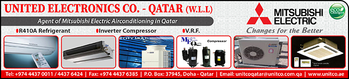 AIR CONDITIONING CONTRACTORS UNITED ELECTRONICS CO QATAR WLL SUPPLIERS IN DOHA QATAR CLPL