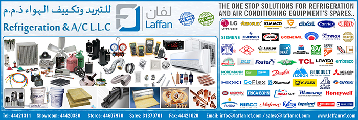 AIR CONDITIONING EQUIPMENT AND SYSTEMS LAFFAN REFRIGERATION & A/C CO WLL SUPPLIERS IN DOHA QATAR CL1/4H