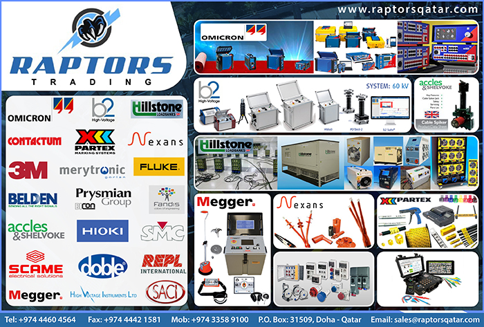CABLE JOINTS & TERMINATIONS RAPTORS TRADING & CONTRACTING SUPPLIERS IN DOHA QATAR