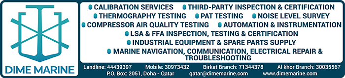 CALIBRATION SERVICES DIME MARINE SERVICES SUPPLIERS IN DOHA QATAR CLPL