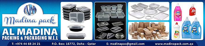 DISPOSABLE PRODUCTS AL MADINA PACKING & PACKAGING WLL SUPPLIERS IN DOHA QATAR