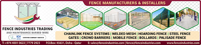 FENCING MANUFACTURERS FENCE INDUSTRIES TRADING SUPPLIERS IN DOHA QATAR CLPL