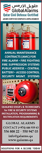 FIRE ALARM MAINTENANCE GLOBAL ALARMS FIRE SAFETY & SECURITY WLL SUPPLIERS IN DOHA QATAR