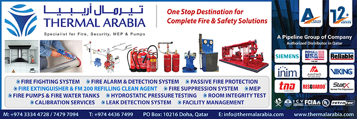 FIRE FIGHTING SYSTEM CONTRACTORS THERMAL ARABIA TRDG & CONTG CO WLL SUPPLIERS IN DOHA QATAR CL1/4H