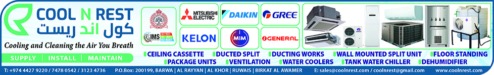 HVAC CONTRACTORS COOL N REST TRADING WLL SUPPLIERS IN DOHA QATAR
