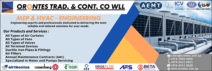 HVAC CONTRACTORS ORONTES TRADING & CONTRACTING WLL SUPPLIERS IN DOHA QATAR CL1/4H