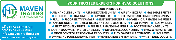 HVAC PRODUCTS MAVEN TRADING & INSTALLATION WLL SUPPLIERS IN DOHA QATAR CLPL