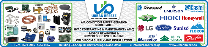 HVAC PRODUCTS URBAN BREEZE HVAC SPARE PARTS TRADING & MAINTENANCE SUPPLIERS IN DOHA QATAR CLPL