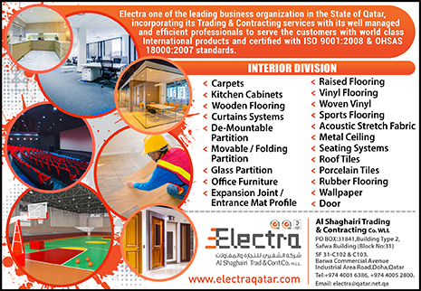 INTERIOR DESIGN AND FITOUTS ELECTRA - AL SHAGHAIRI TRADING & CONTRACTING CO WLL (INTERIOR DIV) SUPPLIERS IN DOHA QATAR