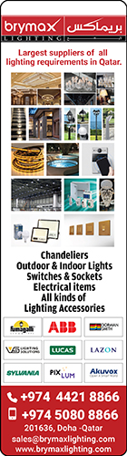 LIGHTING FIXTURES BRYMAX LIGHTING SUPPLIERS IN DOHA QATAR