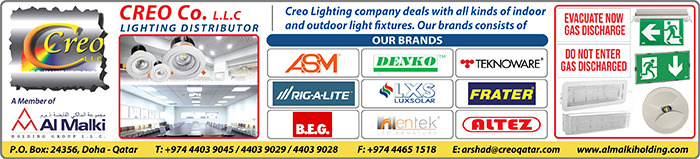 LIGHTING FIXTURES - DECORATIVE CREO CO SUPPLIERS IN DOHA QATAR CLPL