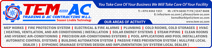 MEP CONTRACTORS TEM-AC TRADING & AC CONTRACTING WLL SUPPLIERS IN DOHA QATAR CLPL