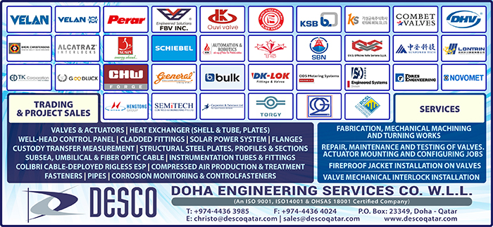 OILFIELD EQUIPMENT SUPPLIERS DOHA ENGINEERING SERVICES CO WLL (DESCO) SUPPLIERS IN DOHA QATAR CL3H