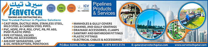 PIPE & PIPE FITTING SUPPLIERS SERVETECH TRADING & CONTRACTING WLL SUPPLIERS IN DOHA QATAR CLPL