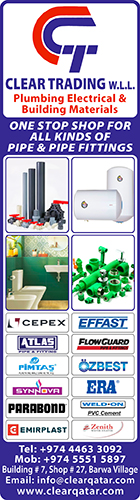 PVC PIPE & PIPE FITTING SUPPLIERS CLEAR TRADING WLL SUPPLIERS IN DOHA QATAR WSLBBA