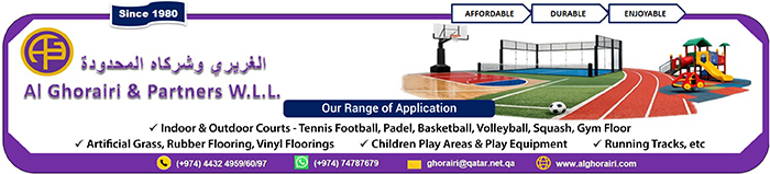 SPORTS COURT SUPPLIERS AL GHORAIRI & PARTNERS WLL SUPPLIERS IN DOHA QATAR