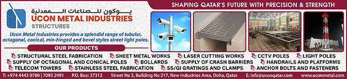 STRUCTURAL STEEL FABRICATION UCON METAL INDUSTRIES SUPPLIERS IN DOHA QATAR CLPL