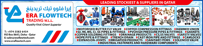 VALVES & ACTUATORS ERA FLOWTECH TRADING SUPPLIERS IN DOHA QATAR