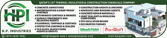 WATERPROOFING MATERIALS HP INDUSTRIES WLL SUPPLIERS IN DOHA QATAR CLPL